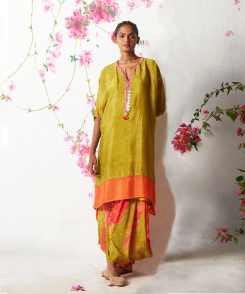 Olive Kaftan Set